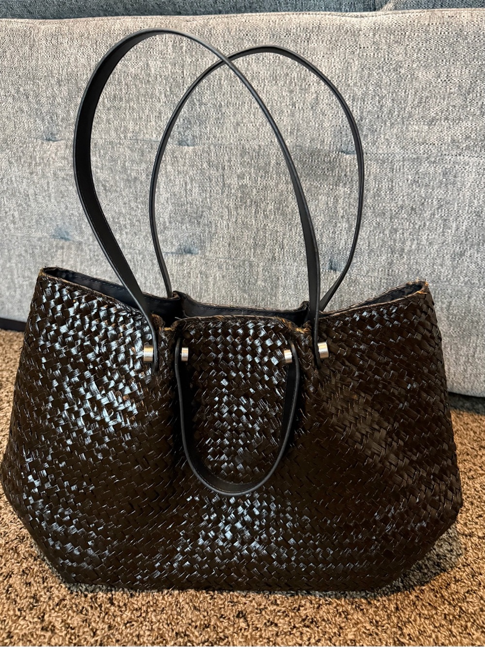 All Saints Allington Straw Tote